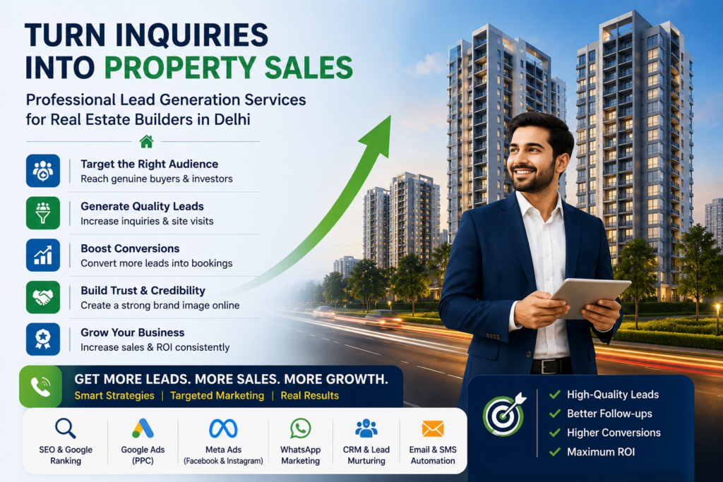 Lead Generation Services for Real Estate Builders in Delhi